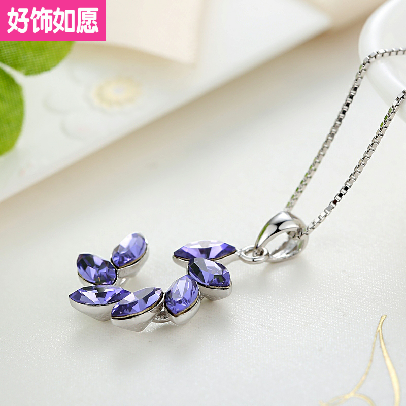 PRDS925银项链饰品女时尚吊坠合成紫水晶花环配饰短夏韩式|ruв категории Украшения,ювелирные изделия, ожерелье - от Buy2taobao.com для оказания профессиональной услуги покупки агента Taobao