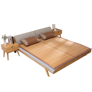 天懿凉席2米夏季草席子1.8m直筒学生宿舍单人竹席老式1.5折叠定做