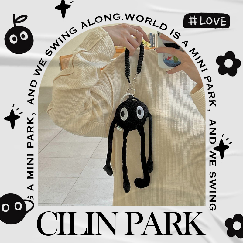 CILINPARK原创热销黑乎乎mini玩偶匙扣挂饰包配件可爱礼物节日