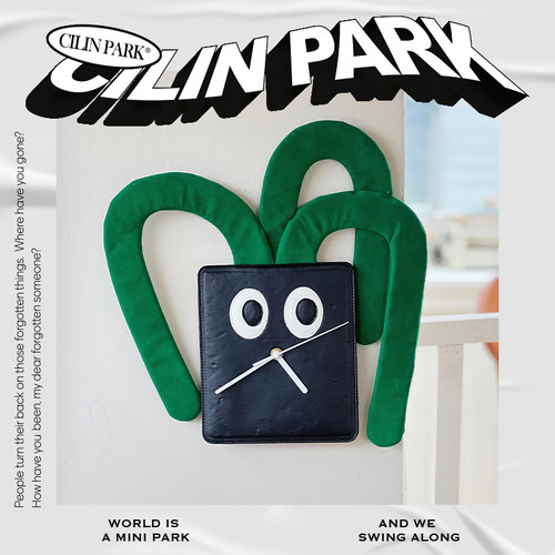 挂钟挂钟CILINPARK可爱盆栽