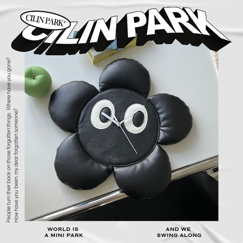 CILINPARKPU皮质挂钟个性礼物