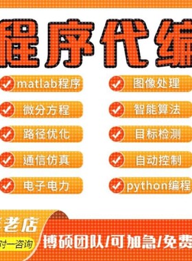matlab代码帮做程序代编通信仿真代码复现算法改进图像信号分析
