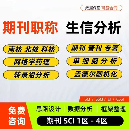 医学科研课程科研课程临床生信分析全套合集打包生信临床科研课程