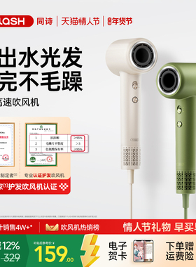 T-FLASH同诗/艾齐高速吹风机家用大功率护养发等离子速干吹风筒F3