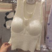 tutuanna柔软保暖秋冬腹卷套装 胸垫一体