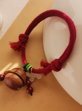 [花若盛开 蝴蝶自来]925纯银蝴蝶铃铛香囊手绳