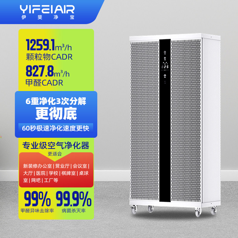 商用大型空气净化器工业级除烟味二手烟甲醛净化机网吧异味消毒机