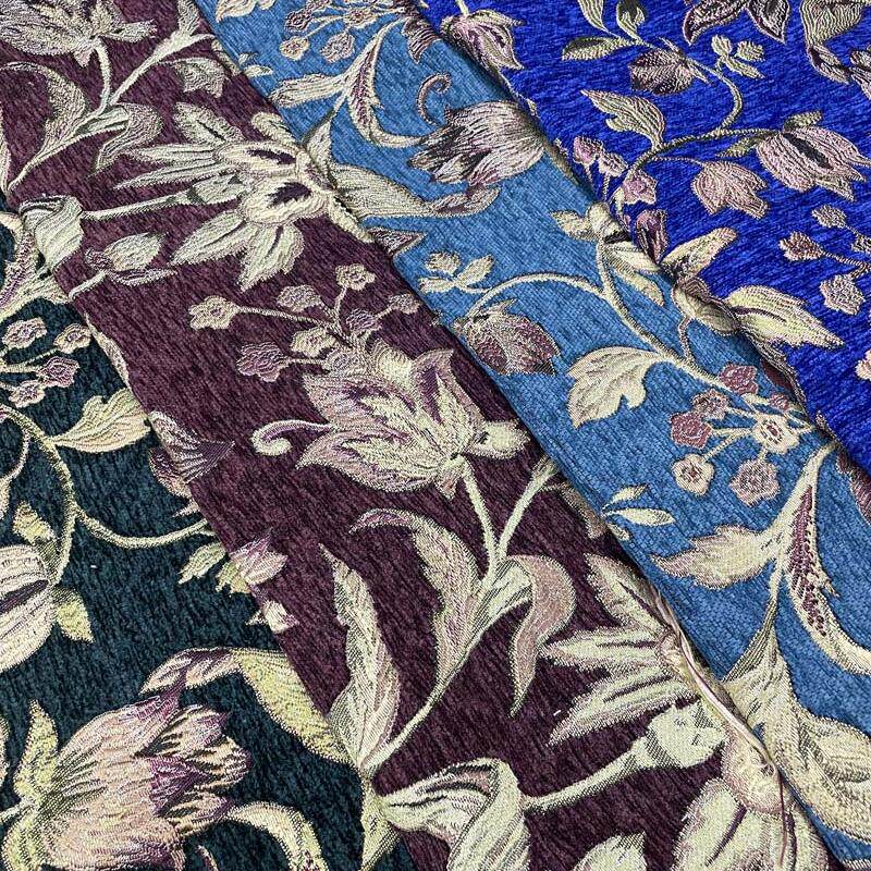 厂家直销2米8宽新款欧美式雪尼尔大提花沙发窗帘布料特价清仓处理