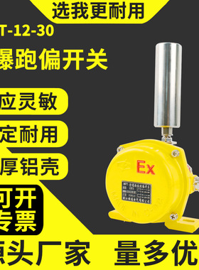 两级防爆跑偏开关BHFKPT1-12-30皮带机防跑偏急停开关装置KBW-220