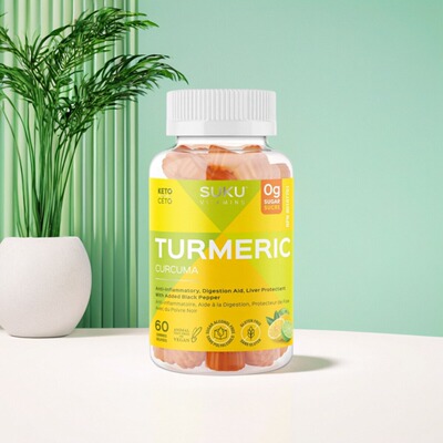 加拿大 Suku Vitamins Turmeric 姜黄素软糖 含黑胡椒 肝脏健康