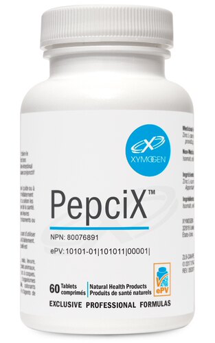 加拿大直邮XYMOGEN赛默金PepciX锌肌肽 肌肽锌胃不适幽门黏膜60粒