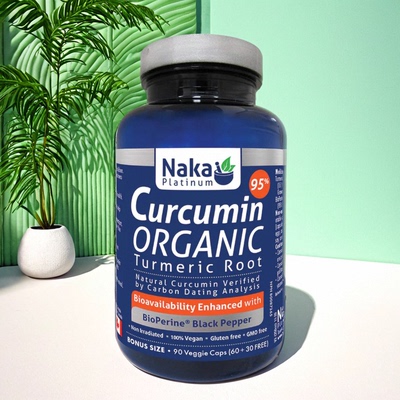 加拿大 Naka Platinum Curcumin Organic 有机 姜黄素 含黑胡椒素