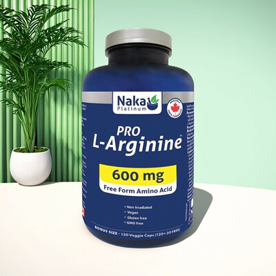 加拿大 Naka L-Arginine 600mg 精氨酸 一氧化氮补充剂 运动表现