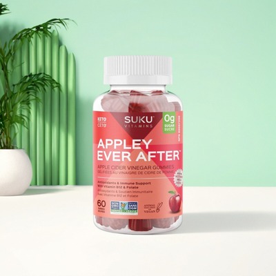 加拿大 Suku Vitamins Appley Ever After 苹果醋软糖 肠道支持