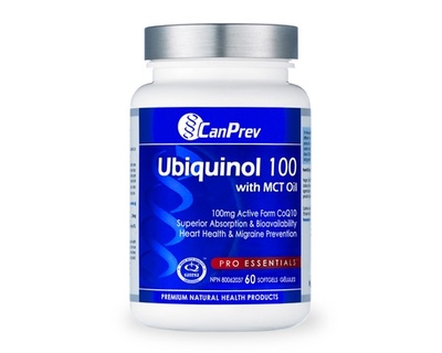 加拿大Canprev Ubiquinol 100泛醇辅酶Q10 with MCT油 还原型60粒