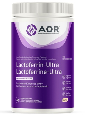 加拿大AOR Lactoferrin Ultra 乳 铁 蛋白粉 直邮 1000g
