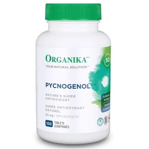加拿大 Organika Pycnogenol 皮肤关节健康支持 碧萝芷酚细胞代谢