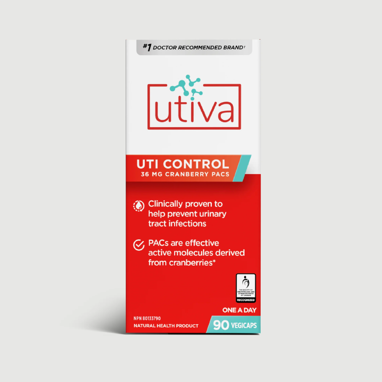 加拿大 utiva 蔓越莓胶囊 原花青素 UTI控制 呵护女性健康