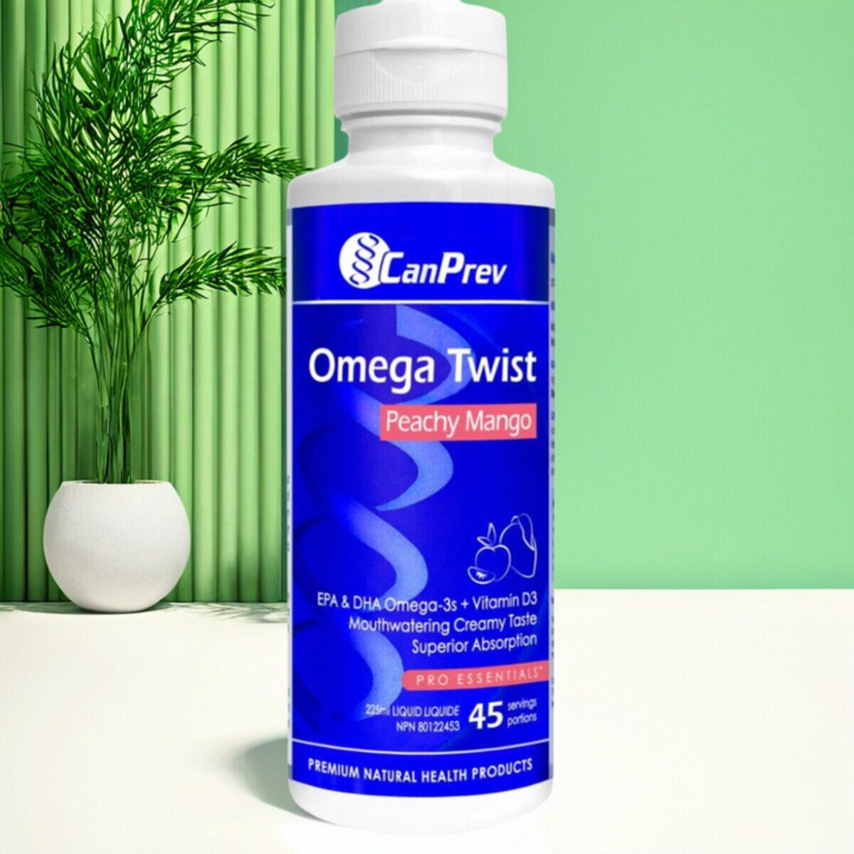 加拿大 CanPrev Omega Twist 液体鱼油 儿童可用 呵护健康 含VD+E