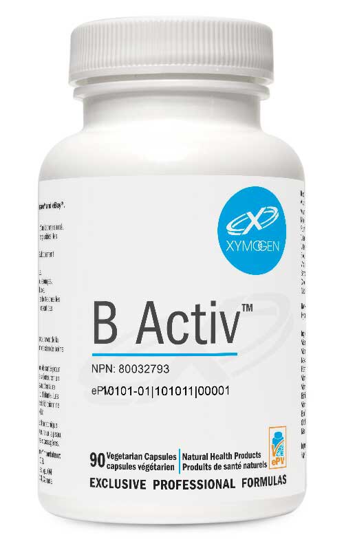 加拿大直邮XYMOGEN赛默金B Activ活力族活性B族维生素B含活性叶酸