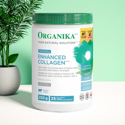 加拿大 Organika Enhanced Collagen Powder 增强胶原蛋白粉 皮肤