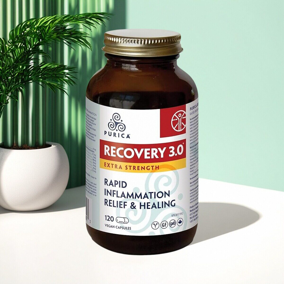 加拿大 Purica Recovery 3.0 超强胶囊 支持关节健康 缓解压力