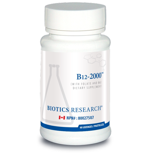 现货 加拿大 Biotics Research B12 2000 Lozenges 维生素B12