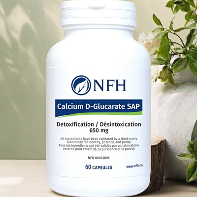 现货 加拿大 NFH Calcium D-Glucarate 钙D-葡萄糖酸盐 代谢支持