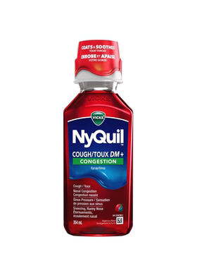 现货 加拿大 VICKS 息可舒 Cough DM+ 止咳糖浆 缓解咳嗽 354ml