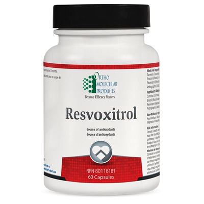 加拿Ortho Molecular Resvoxitrol白藜芦醇植物营养素抗yang60粒