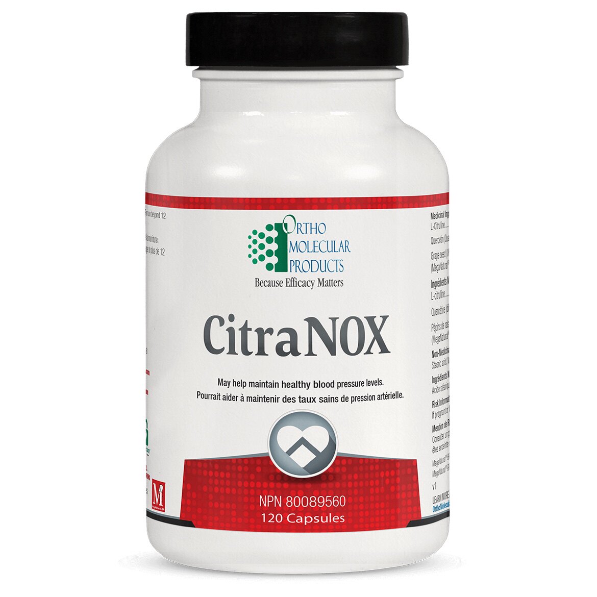 加拿大 Ortho Molecular CitraNox 血压健康支持 瓜氨酸