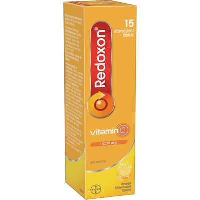 现货 加拿大 Redoxon 拜耳 泡腾片 维生素C  1000mg 2x15粒
