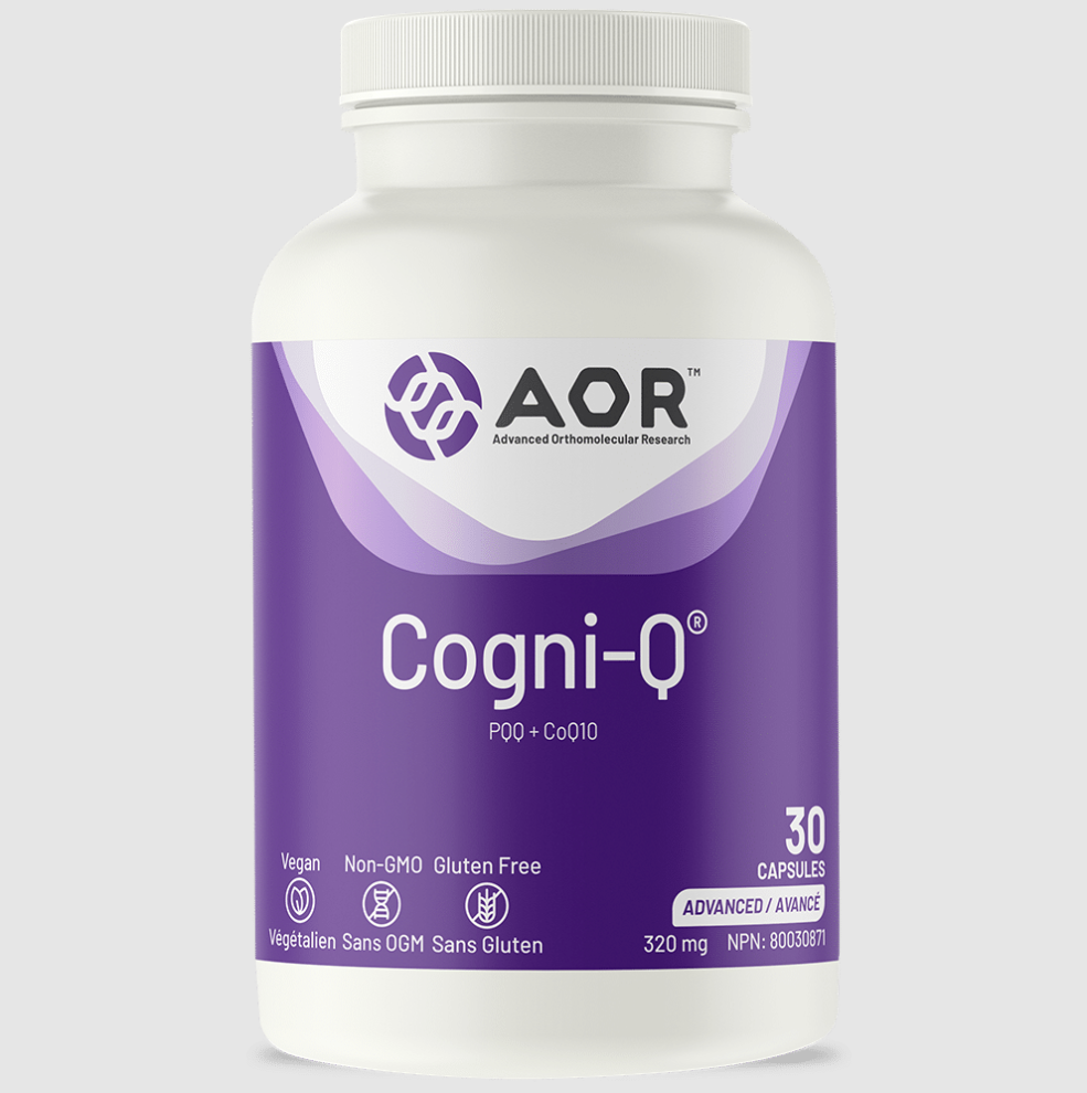 加拿大 AOR Cogni-Q PQQ 辅酶Q10 泛醌 线粒体支持 细胞代谢 能量