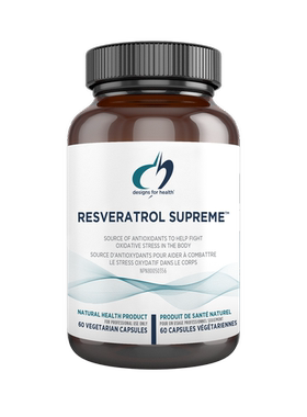 Designs for Health健康设计Resveratrol Supreme白藜芦醇胶囊60