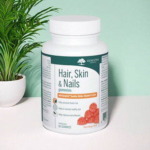 加拿大 Genestra Hair, Skin & Nails Gummies 头发/皮肤健康支持