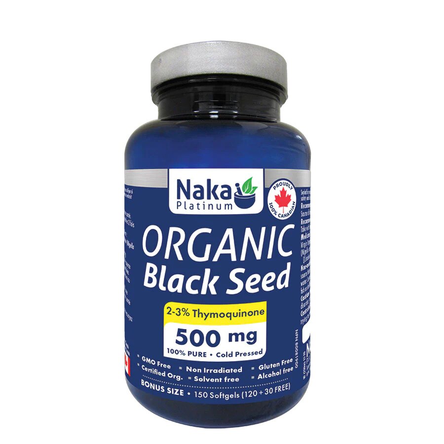 现货 加拿大Naka Platinum 天然黑籽油 纯植物提取亚油酸 150粒