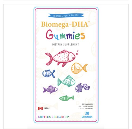加拿大直邮 Biotics Research BioMega-DHA Gummies鱼油软糖 30粒