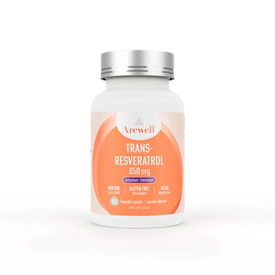 加拿Arcwell Trans Resveratrol反式白藜芦醇高chun度高于98%60粒