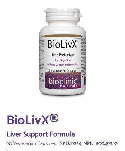 BioClinic BioLivX加qiang肝脏支持中和自由基损伤葡萄糖酸钠90粒