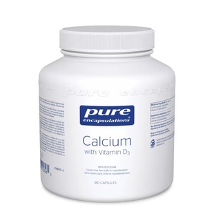 with 加拿大直邮 pure calcium D3钙胶囊含维生素d3高吸收率180粒