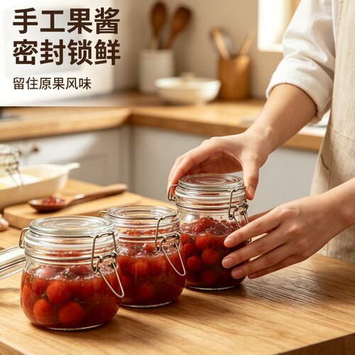 密封罐玻璃瓶子泡酒泡菜坛子储物