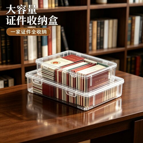 家庭重要证件收纳盒证书档案