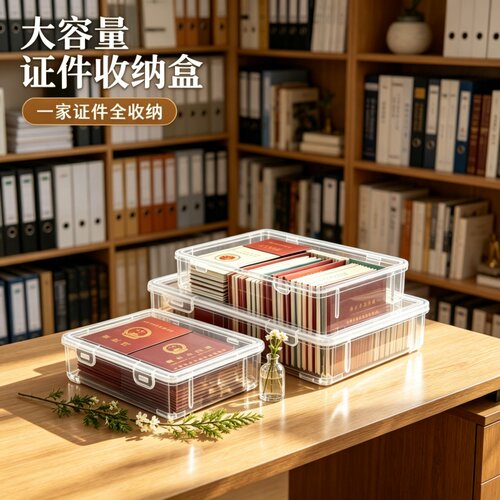 家庭重要证件收纳盒证书档案