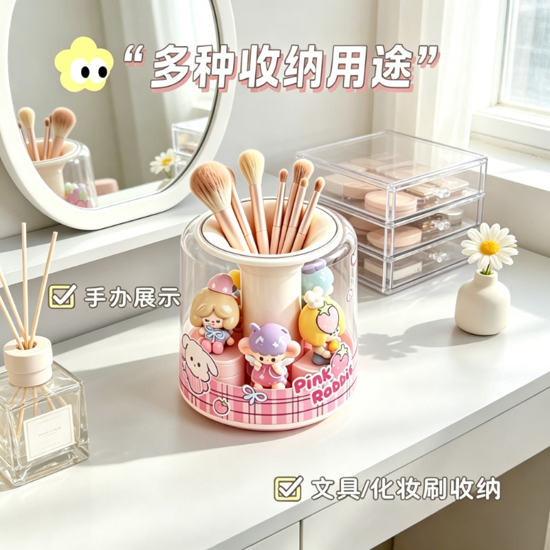 可旋转多功能盲盒笔筒收纳盒图片