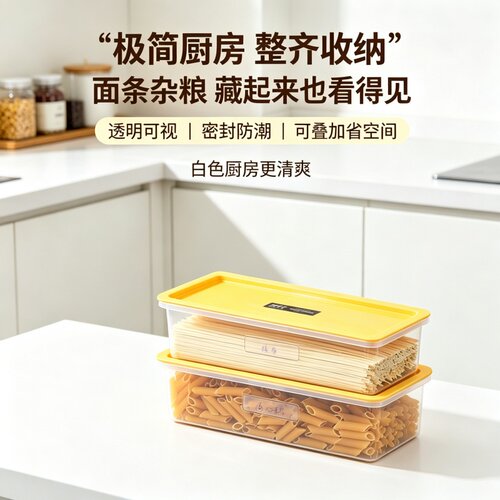 食品级密封防潮大号挂面收纳盒