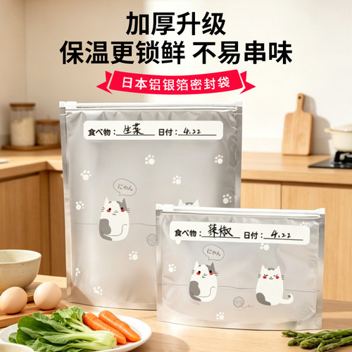 铝箔保鲜袋冰箱冷冻冷藏密封袋