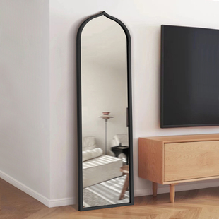 网红爆款 少女穿衣镜简约现代全身镜家用异形挂墙镜轻奢艺术落地镜