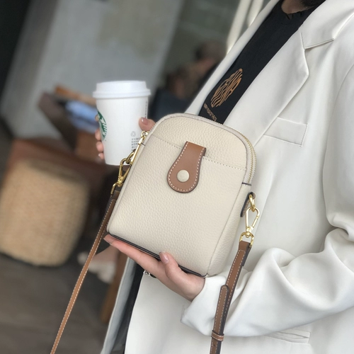 Кожаная небольшая сумка, сумка через плечо, модная сумка для телефона, воловья кожа, городской стиль, из натуральной кожи