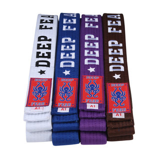 FEAR柔术服腰带 MMA腰带 BJJ JiuJitsu 巴西柔术道服腰带 DEEP
