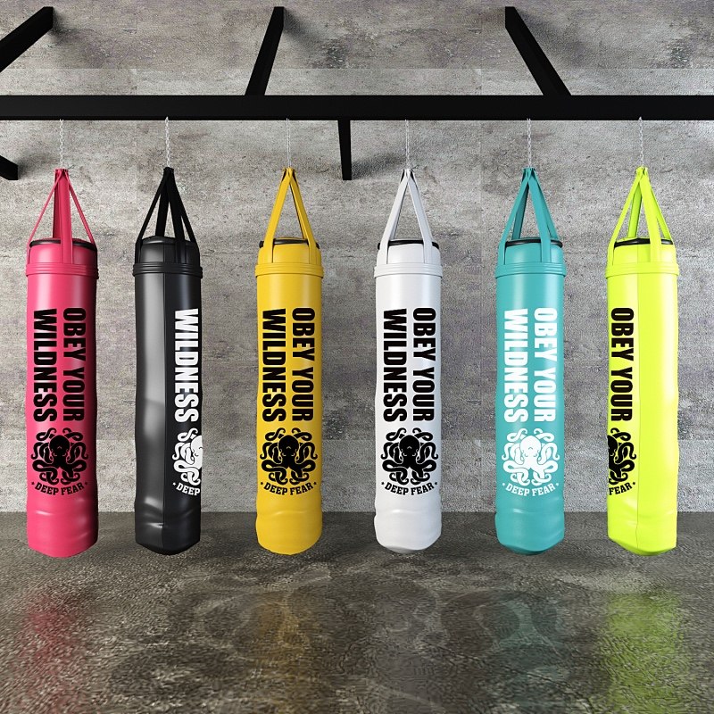 DEEP FEAR沙袋超纤专业款沙包拳击泰拳悬挂沙包家用 MMA吊式沙袋